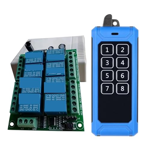 Kransteuerung, 433 DC12/24 8CH Drahtlose Fernbedienung Schalter Fernbedienung System Empfänger Industrielle Sender 8CH Relais(C2 24) von AIRYSSFU