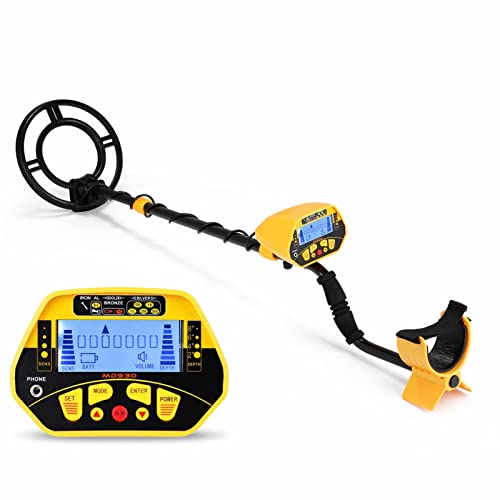 Metalldetektoren, Unterirdische Metalldetektor wasserdichte Erkennungsspule Tiefgold-Detektor LCD Adult.Children Field Treasure Finder Scanner Treasure Finder von AIRYSSFU