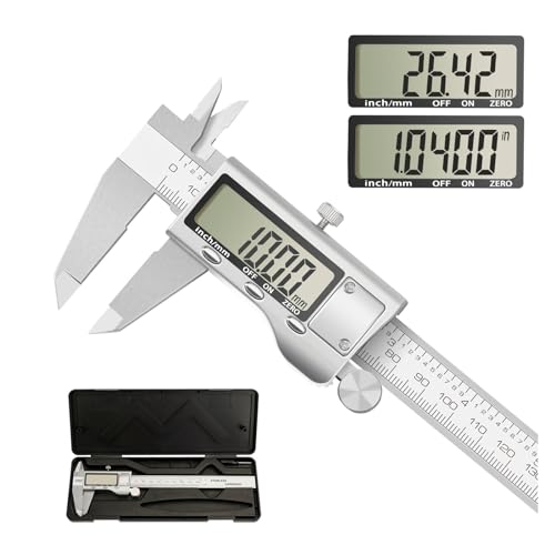Mikrometer, Digitales DisplayEdelstahl Hochpräzises wasserdichtes elektronisches Messschieber-Mikrometer-Messwerkzeug(068) von AIRYSSFU