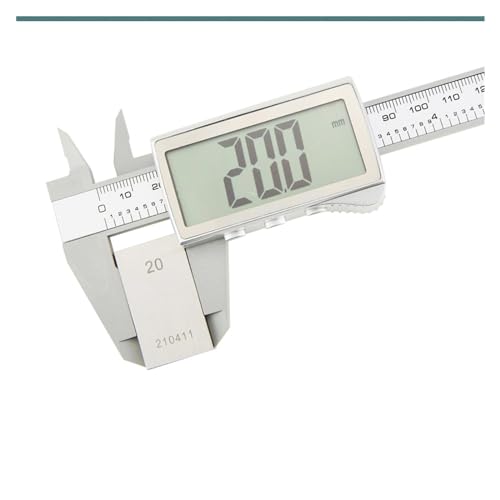 Mikrometer, Electronic Digital Display Caliper Large Screen Display Vernier Caliper Carpenter Tool Caliper(Caliper Black 100) von AIRYSSFU