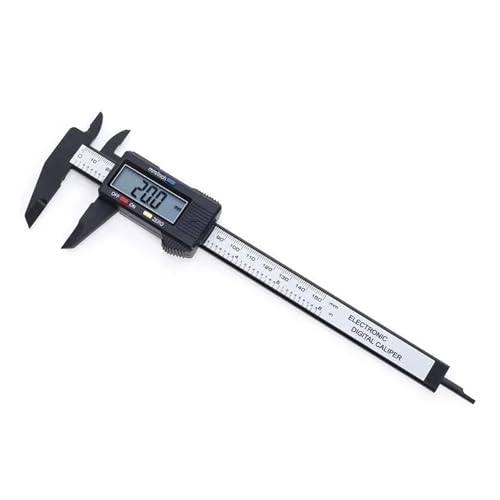 Mikrometer, Messen Nonius 0–150 mm Faser Gauge Mikrometer Zoll Carbon Werkzeug Messschieber Elektronische Regel Kunststoff LCD Digital von AIRYSSFU