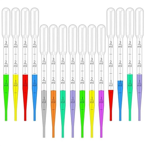 Pipette, 20 stücke Einweg Transfer Pasteur Pipette 1ml 3ml 5ml 10ml Übermikropipette Mit Skala Labor Liefert Pipetten(5ml) von AIRYSSFU