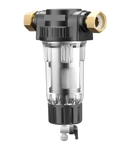Wasserfilter, Vorfilter for Spin-Down-Sedimente im ganzen Haus, Wasserfilter, zentrales Vorfilter-Reinigungssystem, Rückspül-Edelstahlgewebe(Host and 3x Filter) von AIRYSSFU
