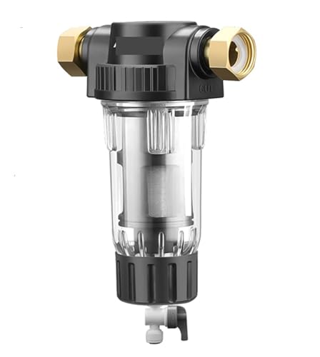 Wasserfilter, Vorfilter for das ganze Haus, Spin-Down-Sedimentwasserfilter, zentrales Vorfilter-Reinigungssystem, Rückspülung, Edelstahlwebe(Host and 1x Filter) von AIRYSSFU