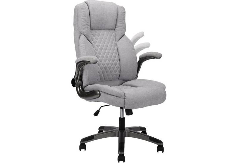 AISALL Bürostuhl Chefsessel, klappbare Armlehnen, verstellbare Rückenlehne (1 St), Schreibtischstuhl, Vielzweckstuhl für Arbeit & Entspannung von AISALL