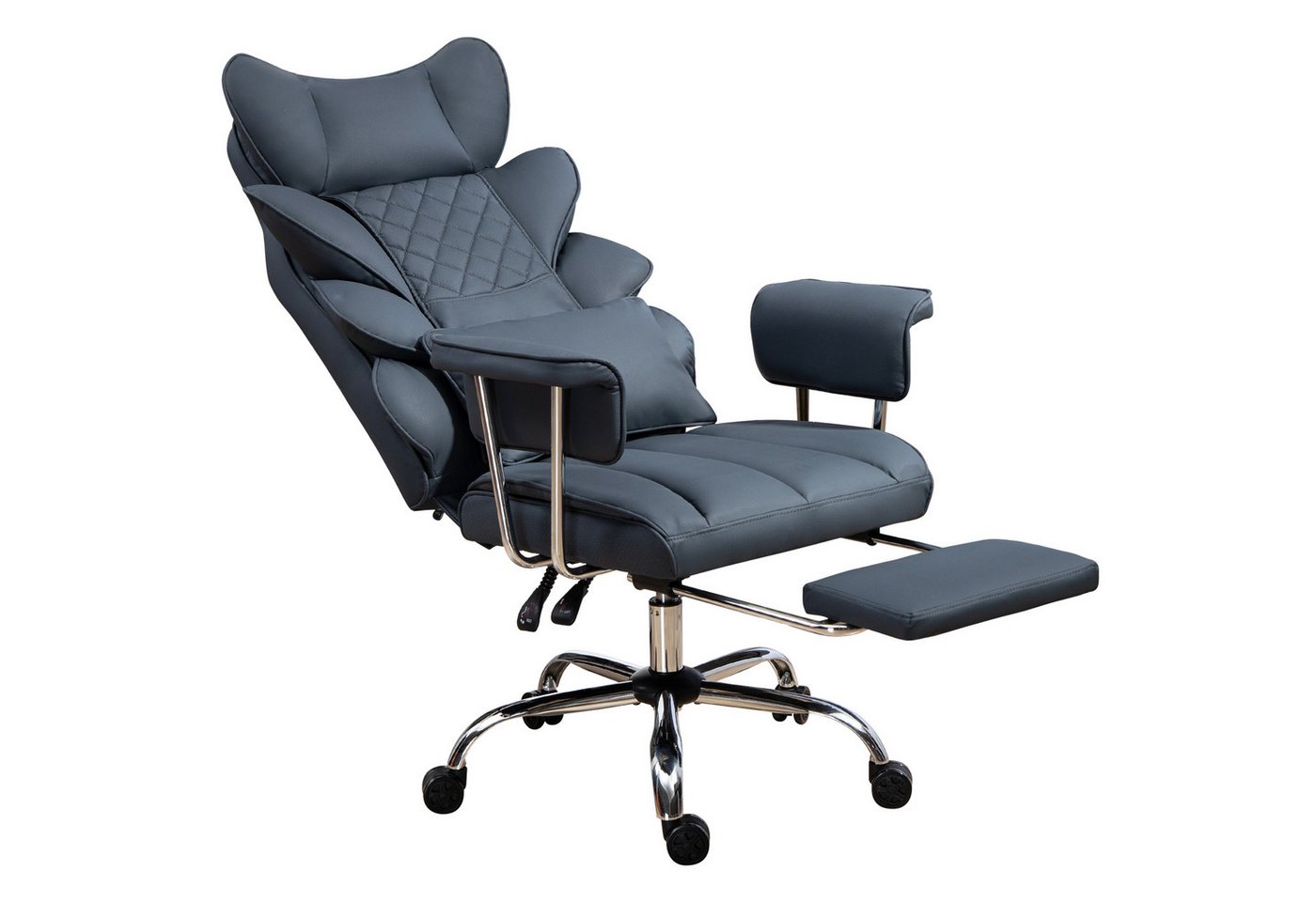AISALL Bürostuhl Ergonomischer Computerstuhl, 90-135° Verstellbare Rückenlehne (1 St), Schreibtischstuhl mit Fußstütze, 360°-Drehfunktion von AISALL