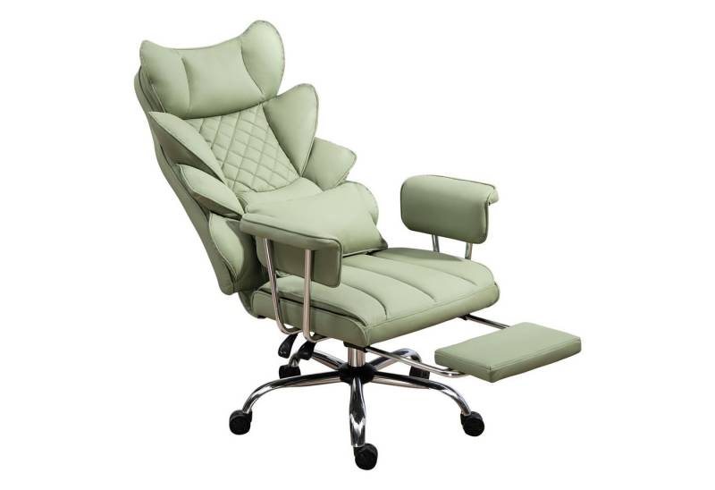 AISALL Bürostuhl Ergonomischer Computerstuhl, 90-135° Verstellbare Rückenlehne (1 St), Schreibtischstuhl mit Fußstütze, 360°-Drehfunktion von AISALL
