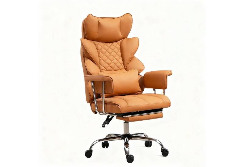 AISALL Bürostuhl Ergonomischer Computerstuhl, 90-135° Verstellbare Rückenlehne (1 St), Schreibtischstuhl mit Fußstütze, 360°-Drehfunktion von AISALL