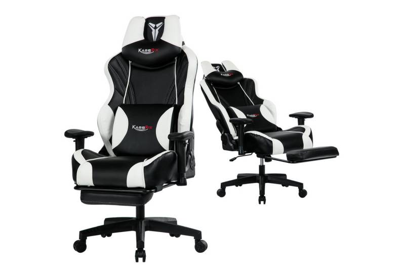 AISALL Bürostuhl Ergonomischer Computerstuhl, 90-160° Verstellbare Rückenlehne (1 St), Schreibtischstuhl mit Fußstütze, 360°-Drehfunktion von AISALL