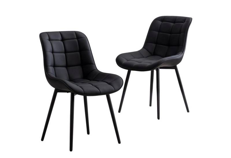 AISALL Esszimmerstuhl Moderner PU-Leder Küchenstuhl mit Netzmuster, Wohnzimmerstuhl (1 St), Polsterstuhl für Esszimmer, Küche, Wohnzimmer von AISALL
