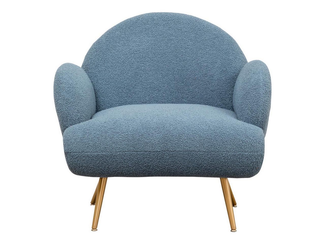 AISALL Sessel Loungesessel mit Metallbeinen, Einzelnes Lounge Sofa (1-St), Wohnzimmer- & Schlafzimmersessel, Teddystoff von AISALL