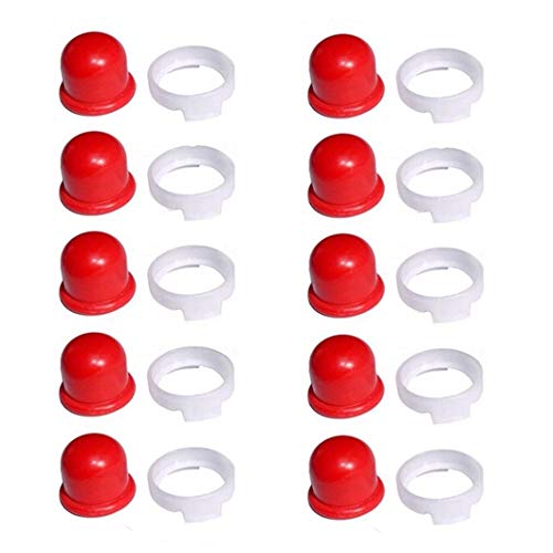 AISEN 10 Pack Primer Pumpe mit Ring für Briggs & Stratton 3,5 PS, 3,75 PS, 4 PS Sprint Quattro Classic Modelle 694394 4178 Kraftstoffpumpe Benzinpumpe Primerkolben 494408 Sprint Wolf 2056157 von AISEN