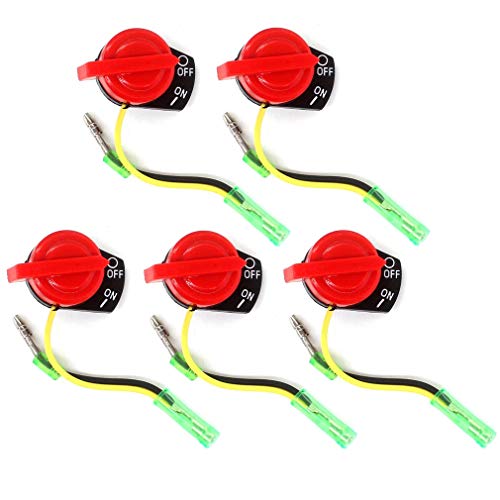 AISEN 5 Stück ON/OFF Schalter Abschalter Stoppschalter für Motor GX120 GX160 GX200 GX240 GX270 GX340 GX390 Stromerzeuger Stromaggregat Motor von AISEN