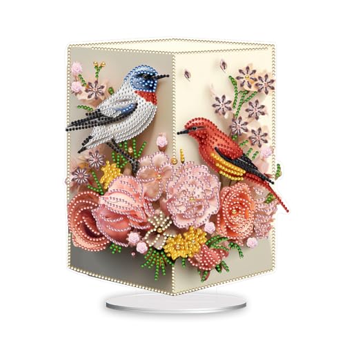 AISEN 5D DIY Diamond Painting Blumen Blumenstrauß Ornament, Diamant Malerei Tischdeko Vase, Diamant Painting Tisch Deko, Malen nach Zahlen Geschenk (10) von AISEN