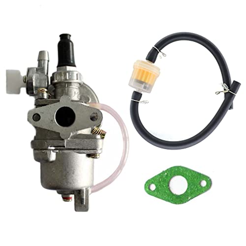AISEN Vergaser mit Dichtung für Pocketbike Benzinhahn Pocket Mini Quad Dirt Bike ATV 47cc 49cc 2 Takt Motorrad von AISEN