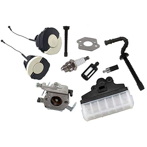 AISEN Vergaser mit Luftfilter Benzin Öl Tankdeckel für Stihl 021 023 025 MS210 MS230 MS250 MS210C MS230C MS250C MS 210 230 250 Motorsäge von AISEN