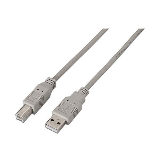 AISENS A101 – 0004 – 4.5 m USB 2.0 Drucker Kabel, Beige von AISENS