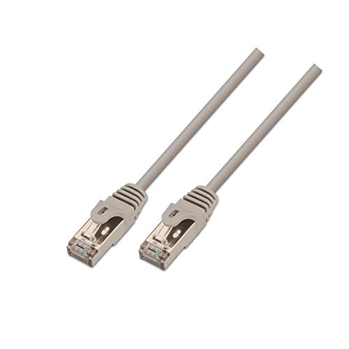 AISENS A137 – 0283 – Brauseschlauch RJ45-Patchkabel (1 m, doppelt geschirmt, 10/100/1000 Mbit/s, Switch/Router/Modem/Access Point) grau von AISENS