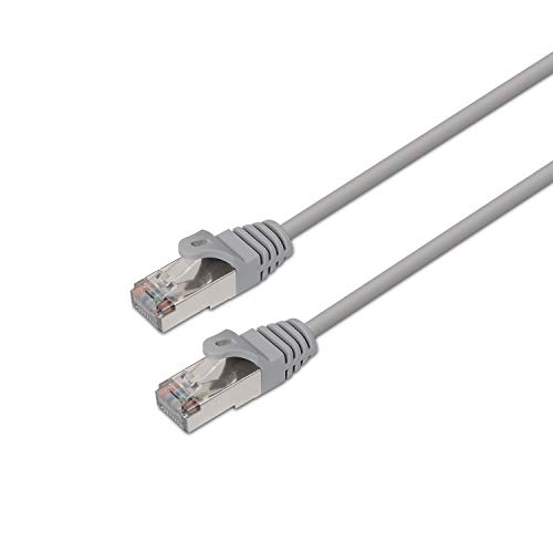 AISENS A137 – 0287 – Brauseschlauch RJ45-Netzwerkkabel (flexibel, 10 m, doppelt geschirmt, 10/100/1000 Mbit/s, Switch/Router/Modem/Access Point) grau von AISENS