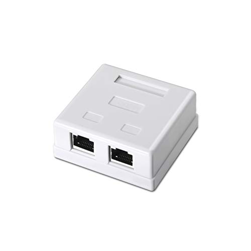 AISENS A139-0304 - Oberflächenrosette RJ45, Weiß von AISENS