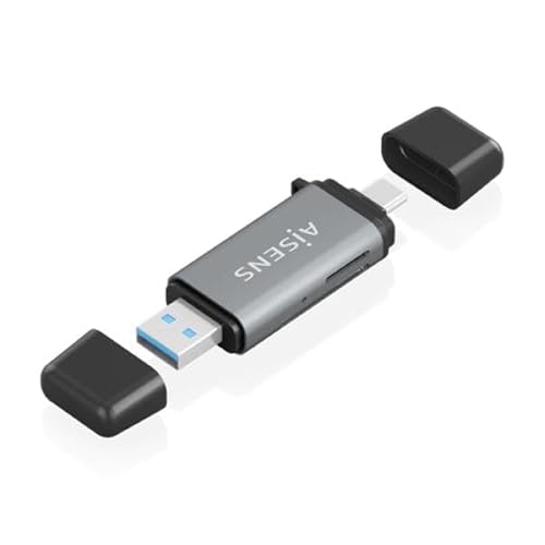 AISENS ASCR-2AC11-GR Kartenleser USB 3.2 Gen 1 (3.1 Gen 1) Type-A/Type-C Grau von AISENS