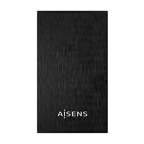 AISENS Externes Gehäuse, 2,5 Zoll, ASE-2523B, 9,5 mm, SATA auf USB 3.0/USB3.1 GEN1, Schwarz von AISENS