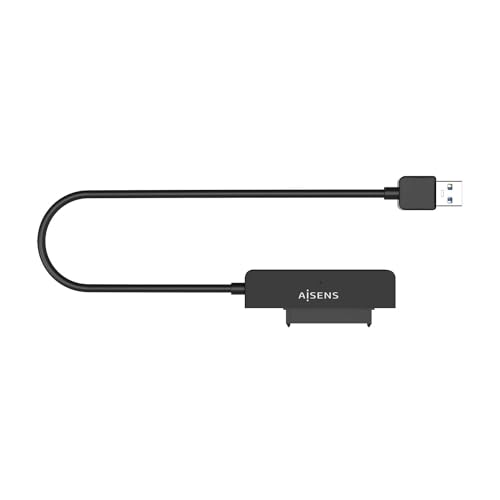 AISENS Adapter SATA auf USB-A, USB3.0/USB3.1 Gen1, für 2,5 Zoll Festplatten, Schwarz von AISENS