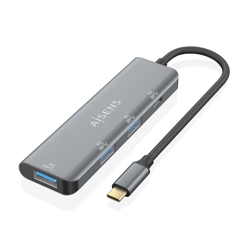 Aisens USB-Hub, A109-0762, Grau, 1 Stück von AISENS