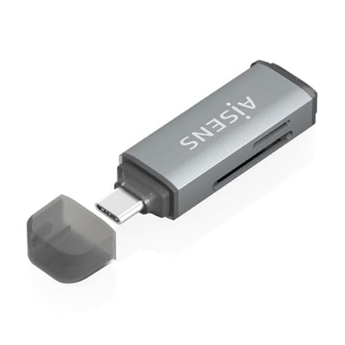 Lector de Tarjetas Externo Aisens ASCR-2A09-GR- USB 3.1 von AISENS