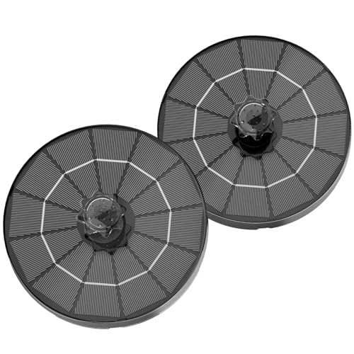 AISITIN 2PCS Solar Springbrunnen für Außen 3,5W Verbesserte 2025, Solarbrunnen für Draussen mit 4 Sprüh Effekten, Solar Teichpumpe Solar Schwimmender Fontäne Pumpe für Garten,Vogel-Bad,Teich von AISITIN