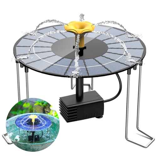 AISITIN Solar Springbrunnen für Außen mit 1500 mAh Akku, 4W Solarbrunnen für Draussen mit 3 Halterung, um Spritzwasser zu verhindern Solar Teichpumpe Wasserpumpe für Garten, Vogel-Bad, DIY Wasserspiel AISITIN Solar Springbrunnen für Außen mit 1500 mAh Akku, 4W Solarbrunnen für Draussen mit 3 Halterung, um Spritzwasser zu verhindern Solar Teichpumpe Wasserpumpe für Garten, Vogel-Bad, DIY Wasserspiel von AISITIN