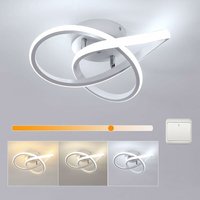 AISKDAN Dimmbare LED-Deckenleuchte 30W - Modernes Kleeblattdesign, leistungsstarkes Licht 3375LM für Schlafzimmer, Küche, Wohnzimmer, Flur von AISKDAN