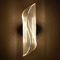 Moderne LED-Wandleuchte Spiraldesign aus weißem Aluminium verstellbares Licht für Schlafzimmer, Wohnzimmer und mehr - Aiskdan von AISKDAN
