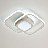 Moderne LED-Deckenleuchte 32W - Quadratisches Design aus Acryl, Kaltes weißes Licht 6500K, Perfekt für Schlafzimmer, Wohnzimmer, Esszimmer, Küche, von AISKDAN