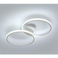 Moderne runde LED-Deckenleuchte 30W - Hochwertige Metallleuchte, Kaltes weißes Licht 6500K, Deckenbeleuchtung für Wohnzimmer, Schlafzimmer, Küche - ø von AISKDAN