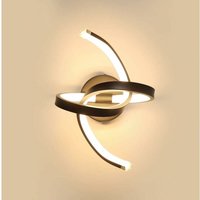 Aiskdan - led Wandlampe Innen, 20W Wandleuchte aus Acryl, Wandbeleuchtung Modern für Flur, Treppe, Eingang, Schlafzimmer, 3500K Warmweiß von AISKDAN