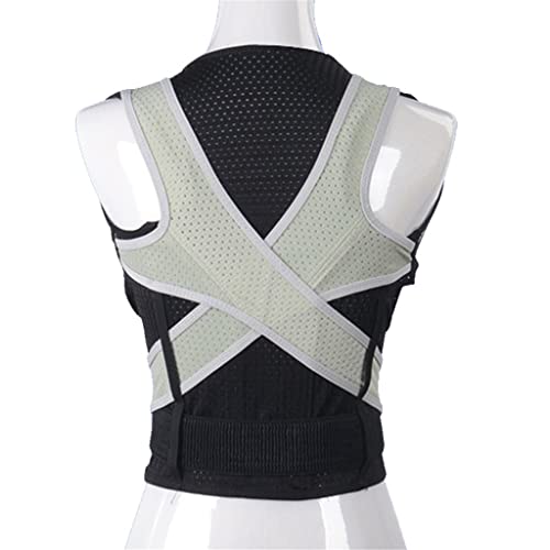 AISNXOQI Männliche weibliche einstellbare Haltung Korrektor Korsett zurückklammern Rückengürtel Lumbalunterstützung Gerade Korrektor (Farbe: Schwarz Größe: XXL -Code) (Schwarzer XL -Code) Dekorieren von AISNXOQI