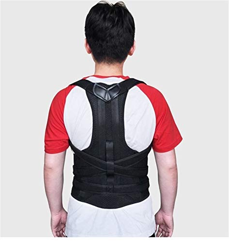 AISNXOQI UNIVAL -Haltung Korrektor Ampere Taillentrainer Rückenposition Brace Klassiken Support Stop Stop Slouching Bucking Rücken Trainer (Farbe: Schwarz, Größe: klein) von AISNXOQI