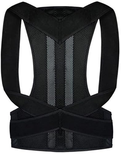 AISNXOQI Weibliche männliche Haltung Korrektor Einstellbarer Rückenstütze Nylon elastische Schulter -Rücken -Klammer Korsett Rückengürtel (Farbe: Rot, Größe: XL Code) Tools von AISNXOQI