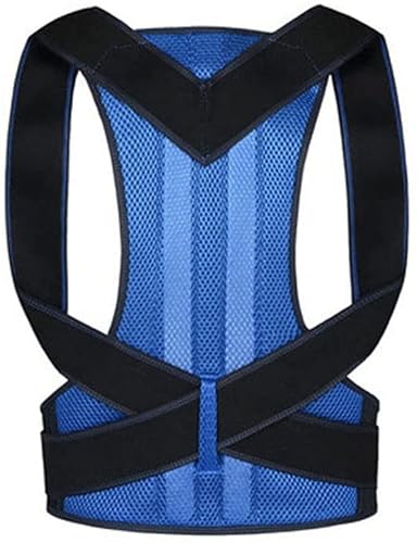 AISNXOQI Weibliche männliche Haltung Korrektor Einstellbarer Rückenstütze Nylon elastische Schulter -Rücken -Klammer Korsett Rückengürtel (Farbe: Rot, Größe: XL Code) Tools von AISNXOQI