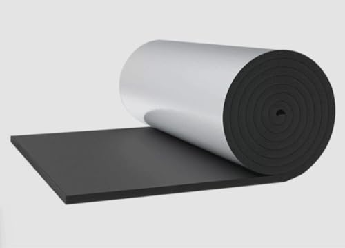 AITAF 5mm Alu Dämmmatte Selbstklebend Kautschuk Isoliermatte Schaumstoff Fahrzeug-Isolierung Premium Isolierfolie Dämmfolie Autodämmung, Wohnmobil- Und Rolladendämmung Isolierung (Size : 1mx2m) von AITAF