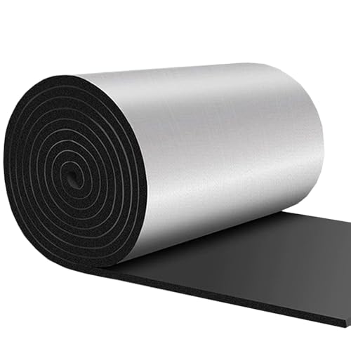 AITAF 5mm Insulation Selbstklebende Dämmplatte Aluminium Isolierfolie Dämmfolie Dachisolierung Isolierungsfolie Wärmehaltung Für Türen, Dächer, Fußböden, Reisekoffer (Size : 1mx2m) von AITAF