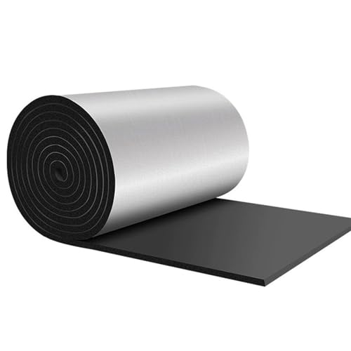 AITAF Isolierung Hinter Heizkörper Selbstklebend Aluminiumfolie Wärme und Schalldämmung Reflexionsfolie Heizung Dampfsperre Aluminium, für Dach,Dachboden,Geflügelstall, 5mm Dicke (Size : 1mx4m) von AITAF