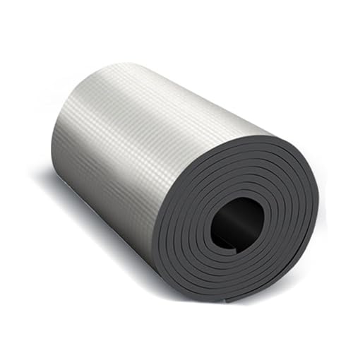 AITAF Isolierungsfolie,Reflektionsfolie Isoliermatten Thermomatte 5mm Dicke,Spart Energie Und Geld Aluminium Selbstklebend Reisekoffer Schalldämmung Schaumstoff Fahrzeug-Isolierung (Size : 1mx2m) von AITAF