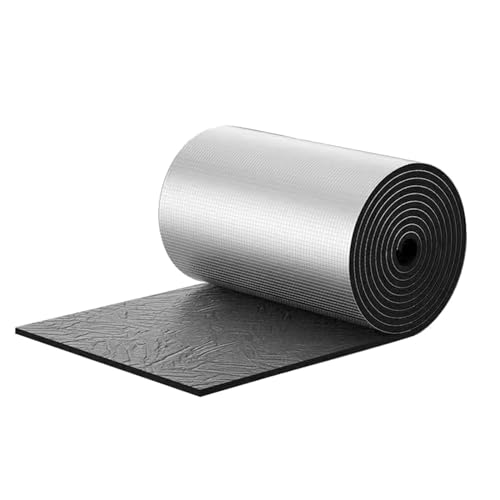 Aluminiumfolie Isolierfolie Dämmfolie Alu Wärmereflektierende Matte Selbstklebend Dachisolierung 5mm Dicke Isolierungsfolie Wärmehaltung Heizkörper Reflexionsfolie für Dächer Rohre Böden ( Size : 1mx5 von AITAF