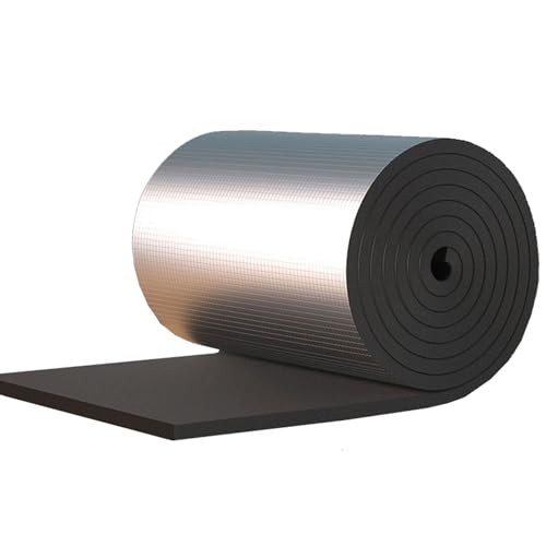 Reflexionsfolie Heizung Selbstklebend Feuerfest Isolierfolie Thermofolie Dampfsperre Aluminiumfolie Wärmereflektierende Folie Heizkörper, Geeignet für Wärmedämmung, Kälteschutz, Verdunklung, 5mm Dicke von AITAF