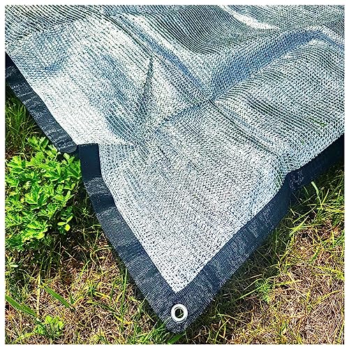 Schattennetz Camping Alu Sonnenschutz Netz Silber Sonnensegel Schattierungsnetz Garten Autos Beschattungsnetz Gewächshaus Mit Ösen Für Dachgeschoss Decke Überdachung Terrassen (Size : 2x3M) von AITAF