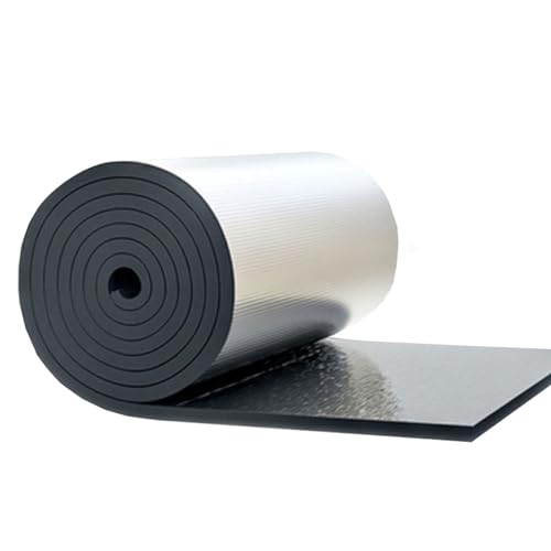 AITAF Wand Isolierung Gegen Feuchtigkeit Wärmereflektierende Folie Heizkörper 5mm Dicke Heizkörper Isolierung Wand Selbstklebend, für Böden Fenster Dächer Garage Camping, 5mm Dicke (Size : 1mx2m) von AITAF
