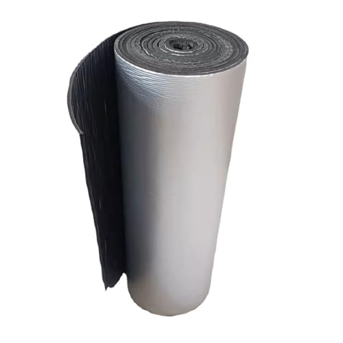 Wand Isolierung Gegen Kalte Platten Heizkörperfolie Isolierung Selbstklebend Reflektionsfolie Isoliermatte 5mm Dicke Feuerfest Isolierungsfolie Aus Aluminium, für Decke, Wand und Fassade ( Size : 1mx2 von AITAF