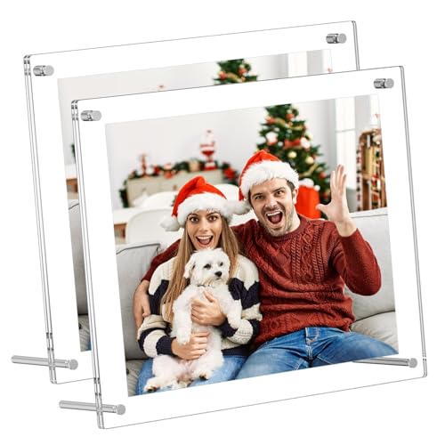 AITEE 2er Set Acryl Bilderrahmen 10x15cm: Klare Moderne Rahmenlose Fotorahmen für Wand & Tischaufsteller, Bilderrahmen ohne Rahmen für Babyfotos, Familienfotos, Hochzeitsfotos und Heimdekoration AITEE 2er Set Acryl Bilderrahmen 10x15cm: Klare Moderne Rahmenlose Fotorahmen für Wand & Tischaufsteller, Bilderrahmen ohne Rahmen für Babyfotos, Familienfotos, Hochzeitsfotos und Heimdekoration von AITEE